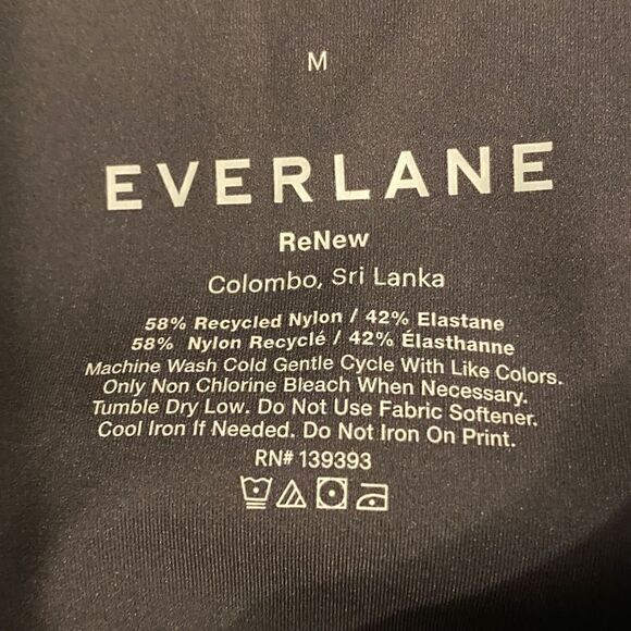 EVERLANE ReNew High Waist Leggings Gray-Plum Women’s Size Medium - Picture 4 of 4